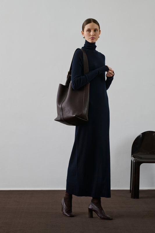 Sac Saudade - Marron Foncé - Cuir - Femme