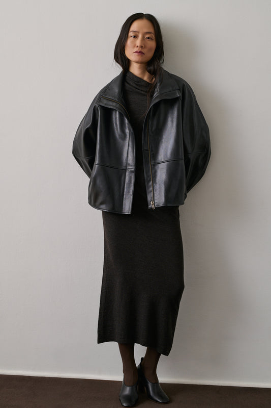 Veste Gamma - Noir - Cuir - Femme