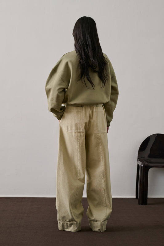 Pantalon Cody - Jaune Pâle - Coton - Femme