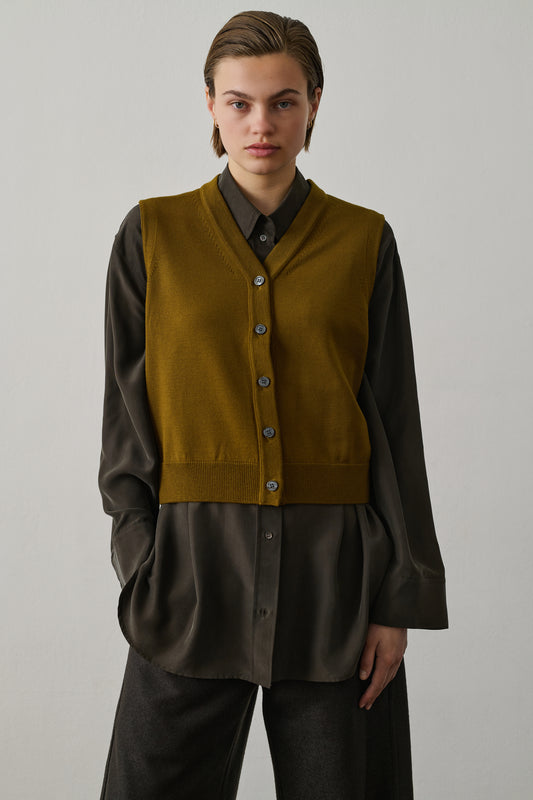 Cardigan Chiara - Bronze - Laine - Femme