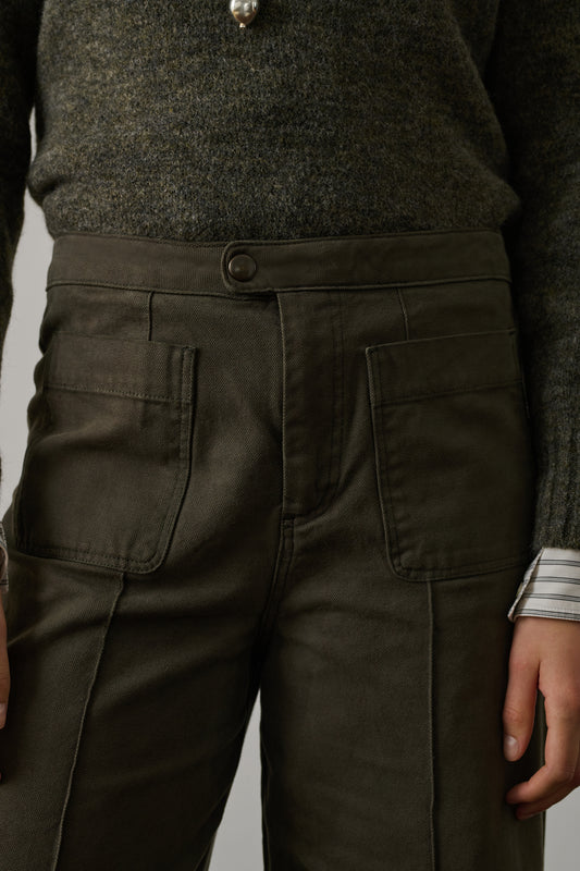 Jean Harold - Kaki - Coton - Femme