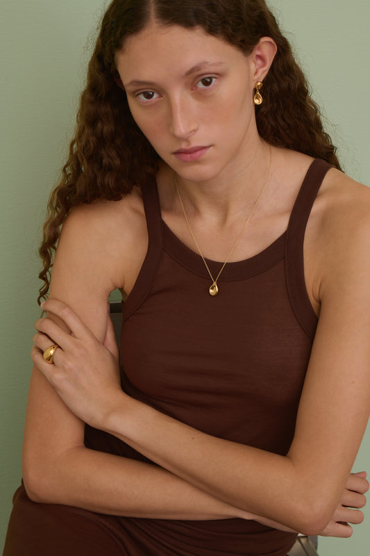 Boucle d'oreille Dormeuse - Gold - Ligne Plate - Femme