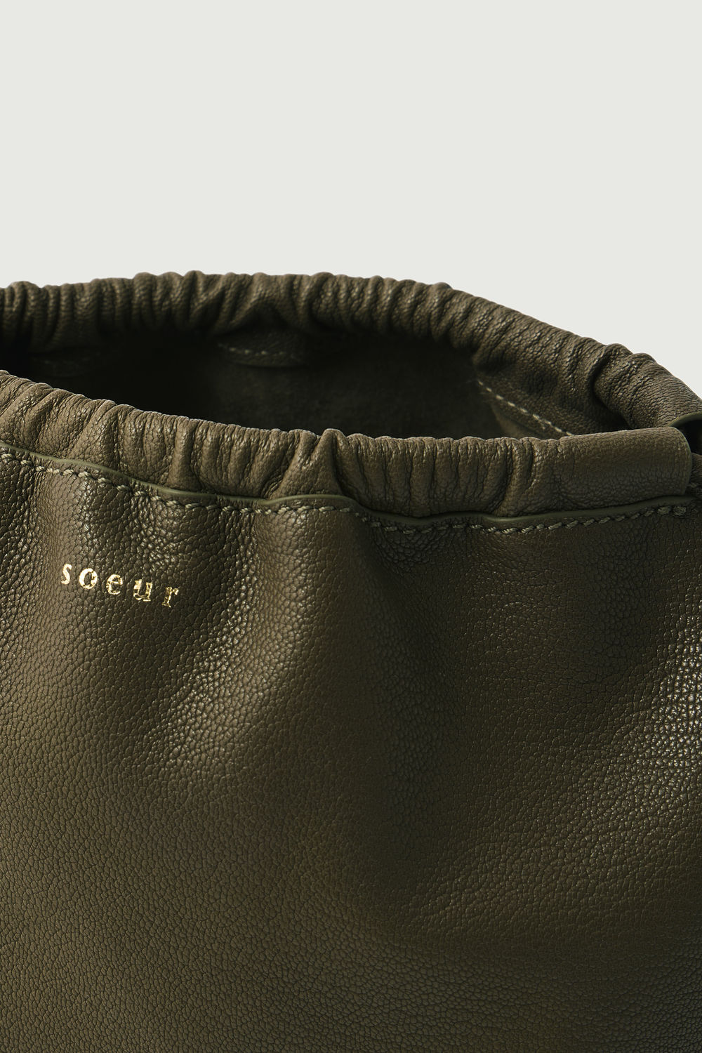 Sac Suzette - Vert Olive - Cuir - Femme