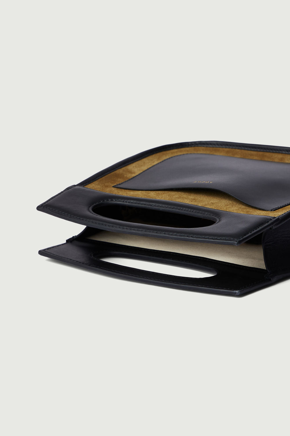 Sac Cheri - Bronze/Noir - Cuir - Femme