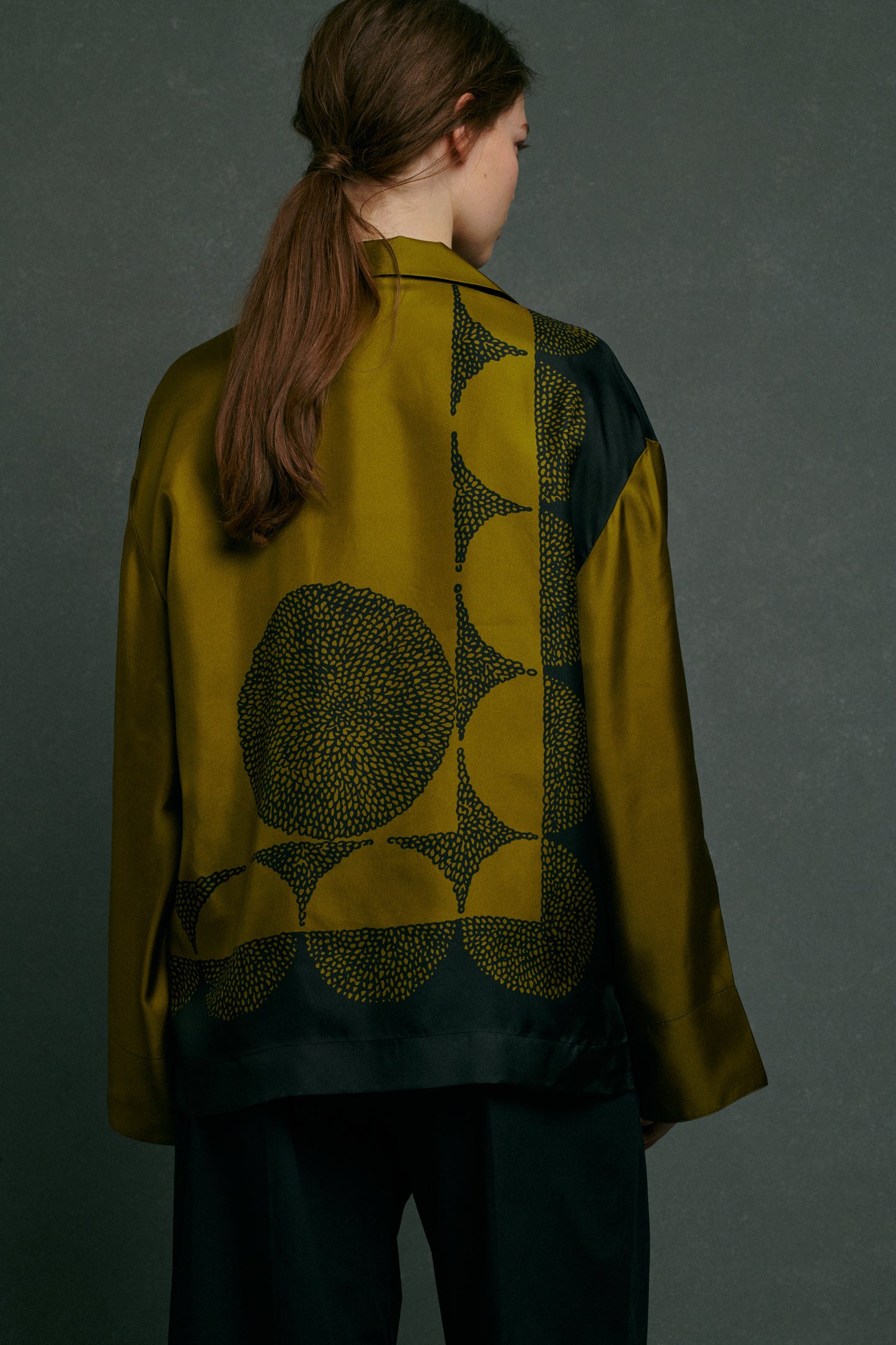 Chemise Aragon - Kaki - Soie - Femme