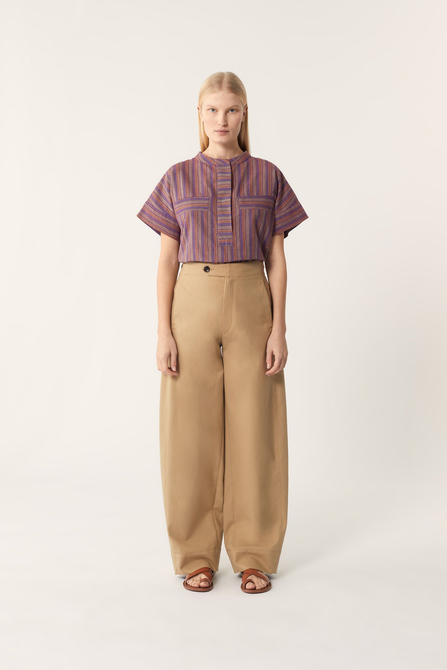 POSITANO PURPLE BLOUSE