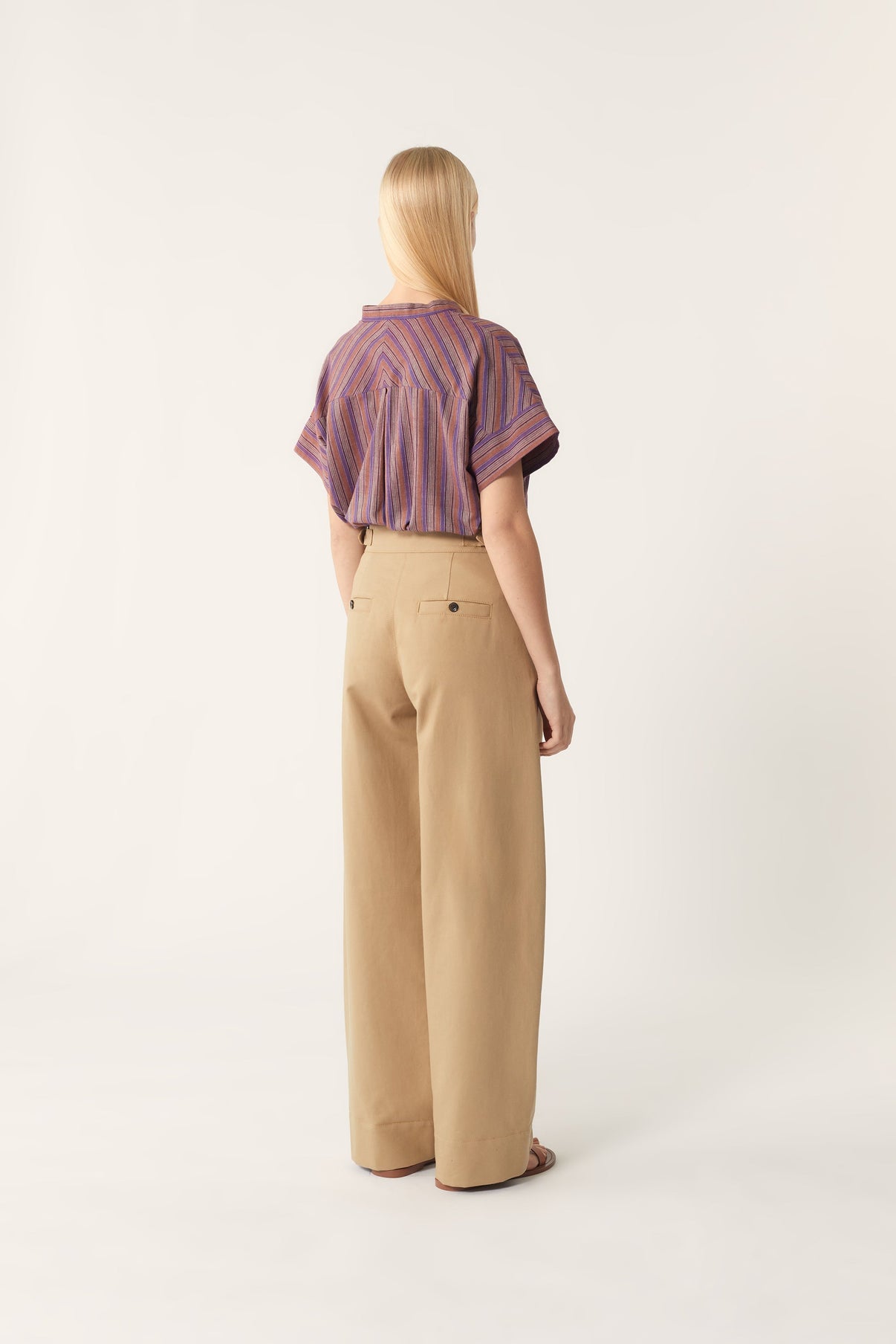 POSITANO PURPLE BLOUSE vue 4