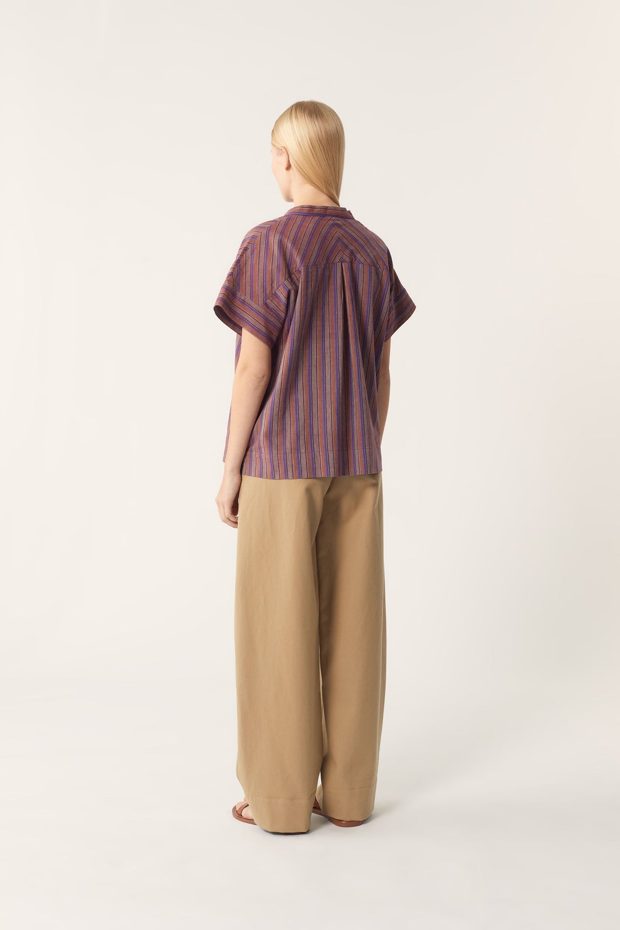 POSITANO PURPLE BLOUSE vue 3