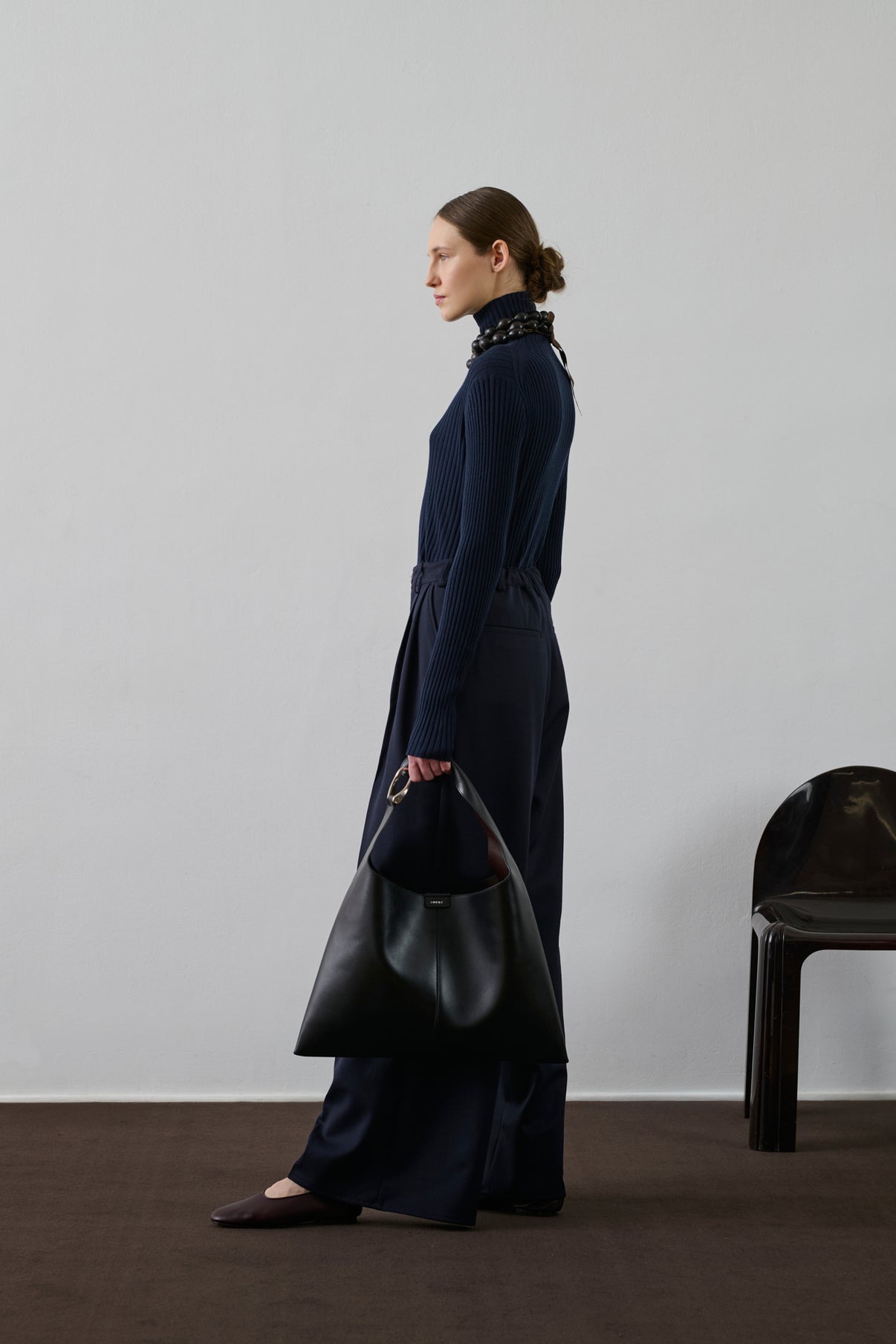 Sac Cosima - Noir - Cuir - Femme vue 3