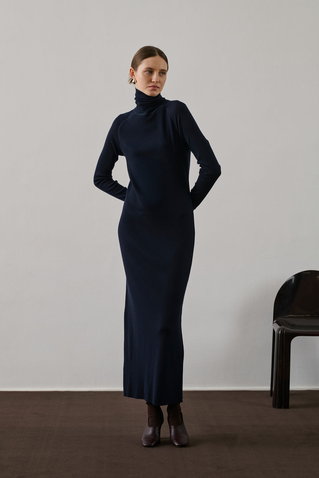 Robe Georgia - Deep Navy - Laine - Femme