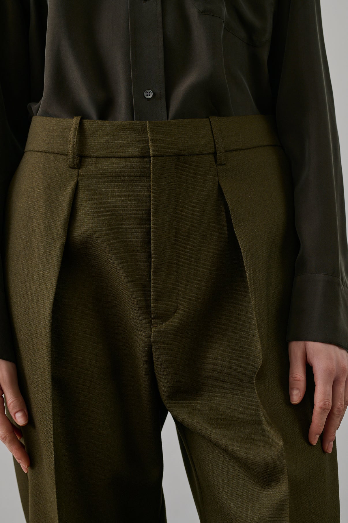 Pantalon Ferrel - Kaki - Laine - Femme vue 4