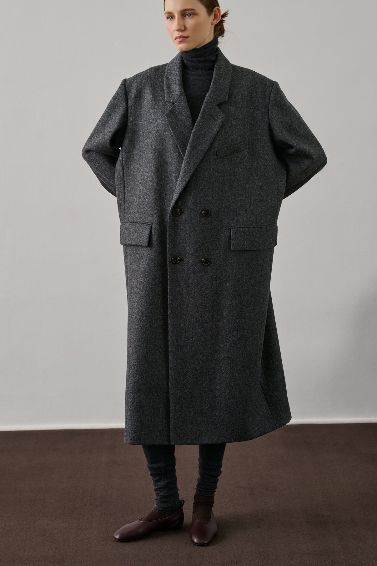 Legging Gill - Gris Chiné Foncé - Laine - Femme vue 4