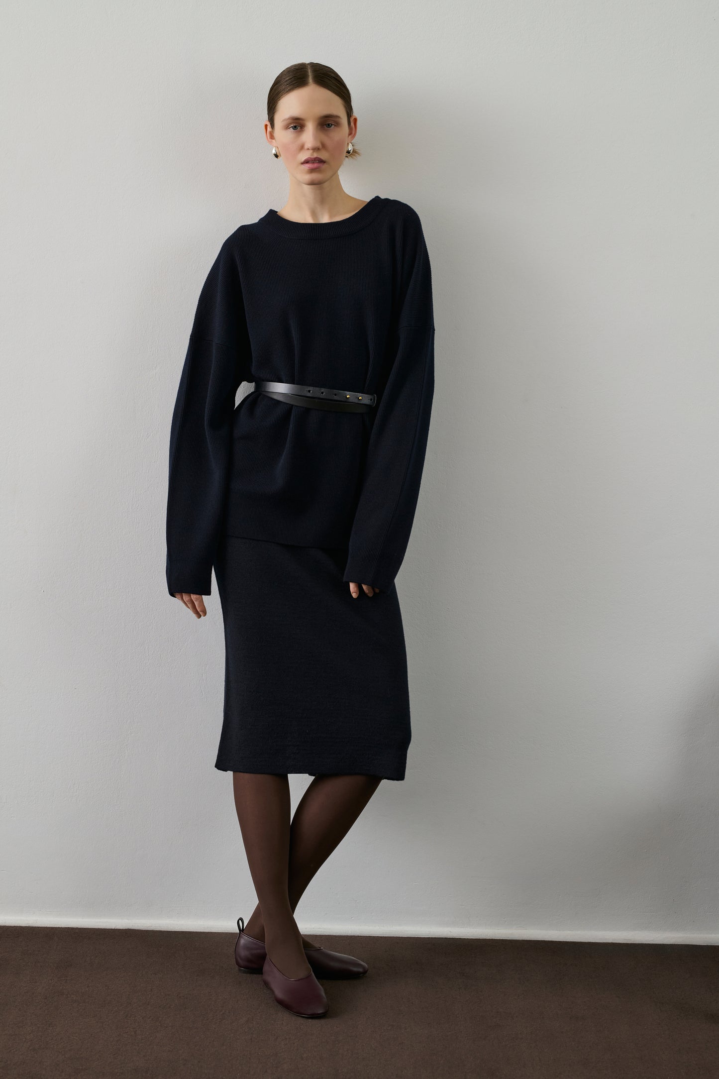 Pull Feroe - Navy - Laine - Femme