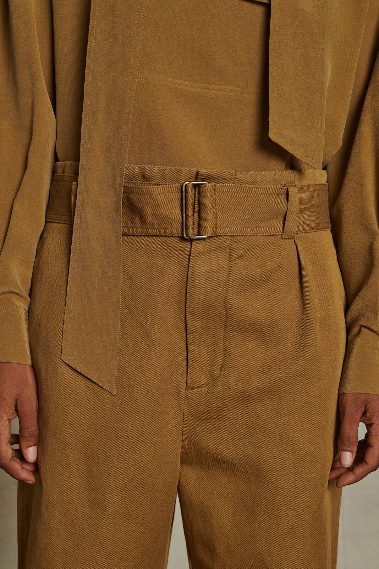 Pantalon Ankara - Bronze - Lin - Femme vue 4