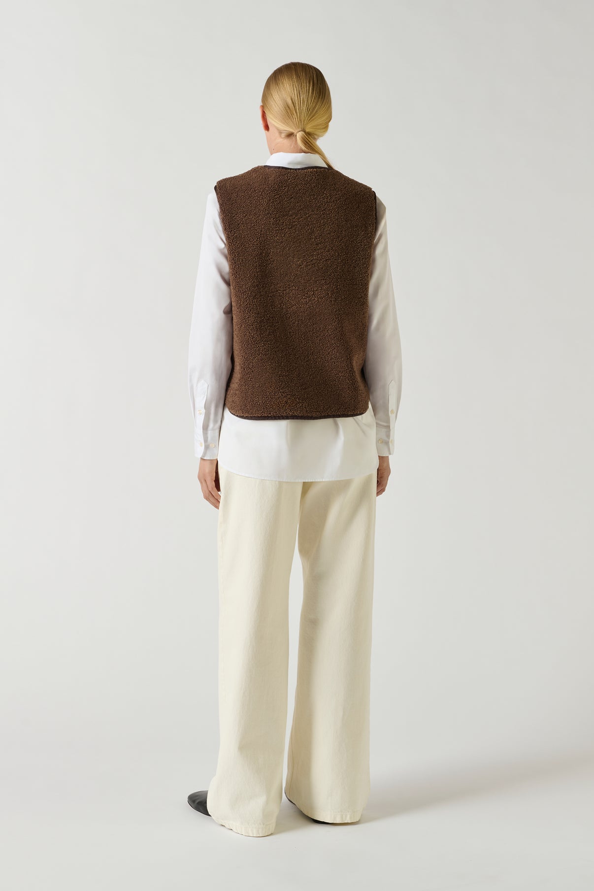 Gilet sans manches Fusil - Marron - Femme vue 3