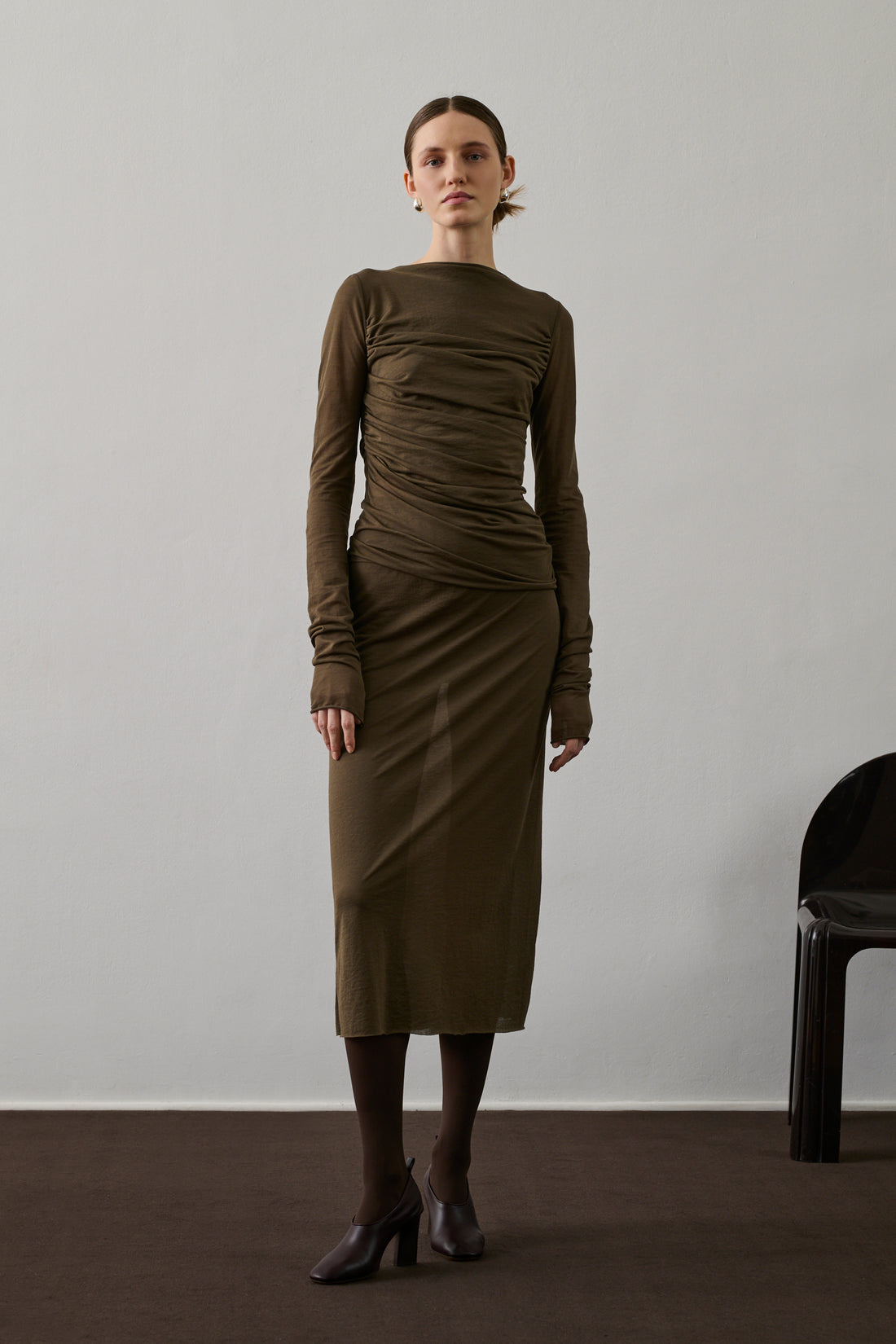 Jupe Bahia - Marron/Kaki - Coton - Femme