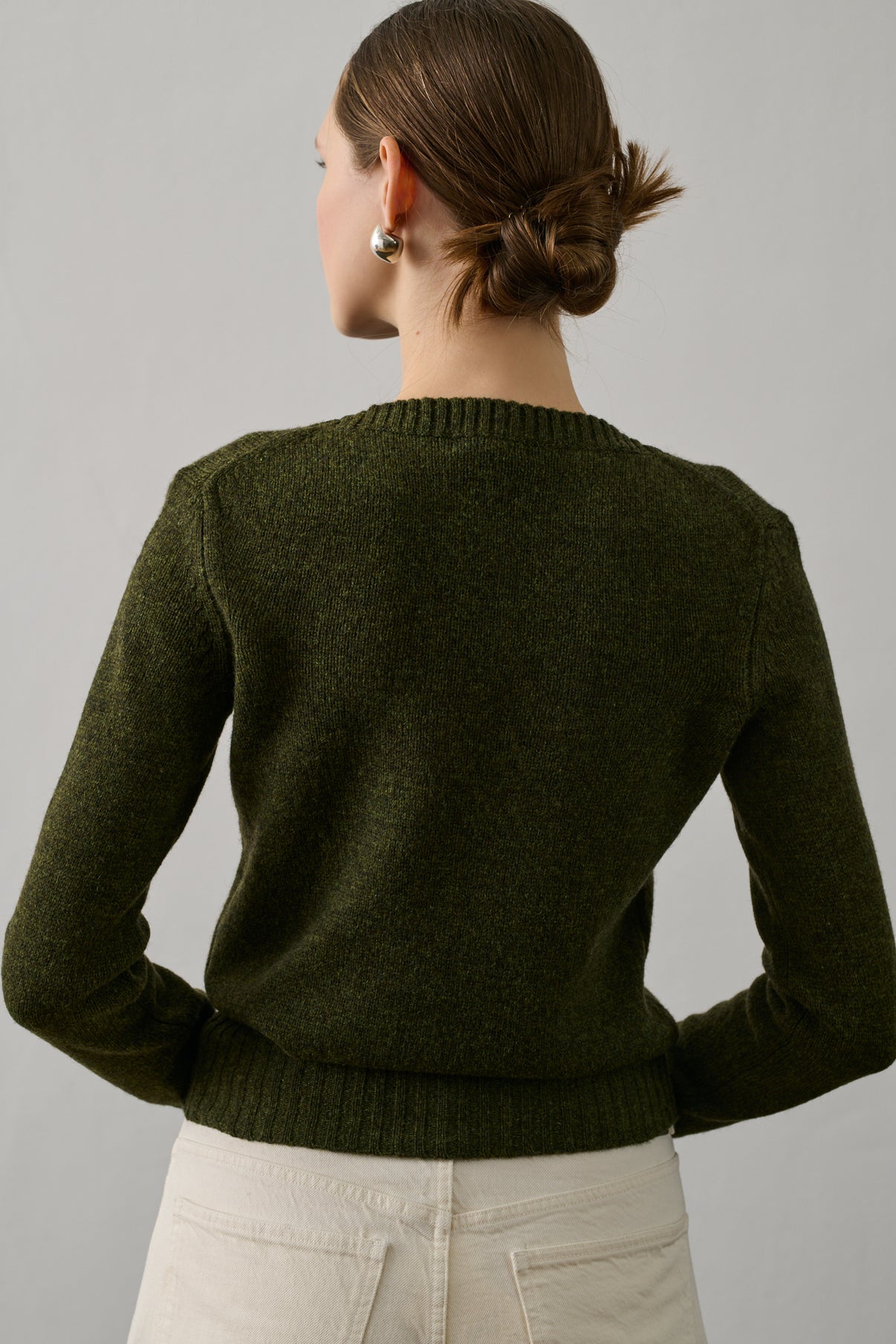 Pull Gipsy - Kaki - Laine - Femme vue 4