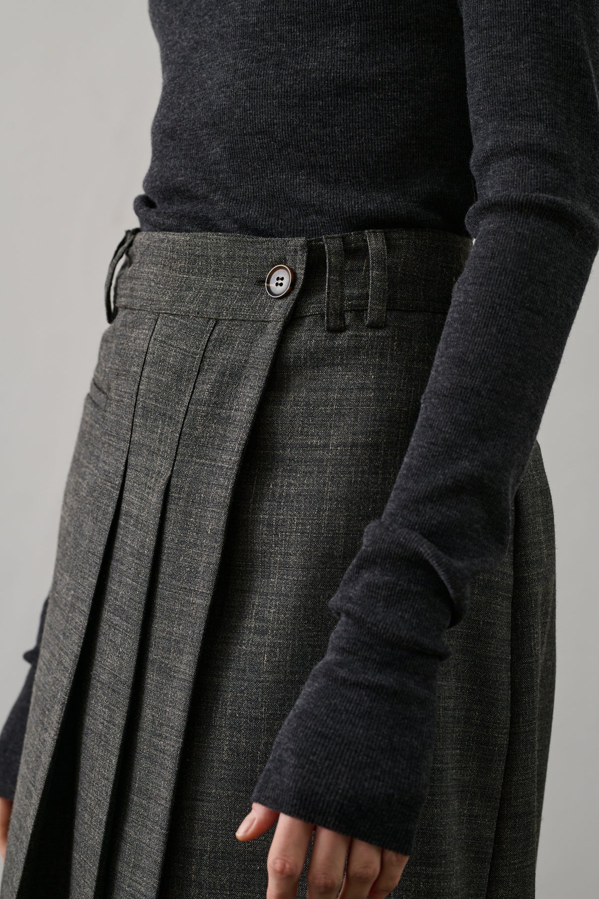 Jupe Varna - Gris Chiné - Femme vue 5