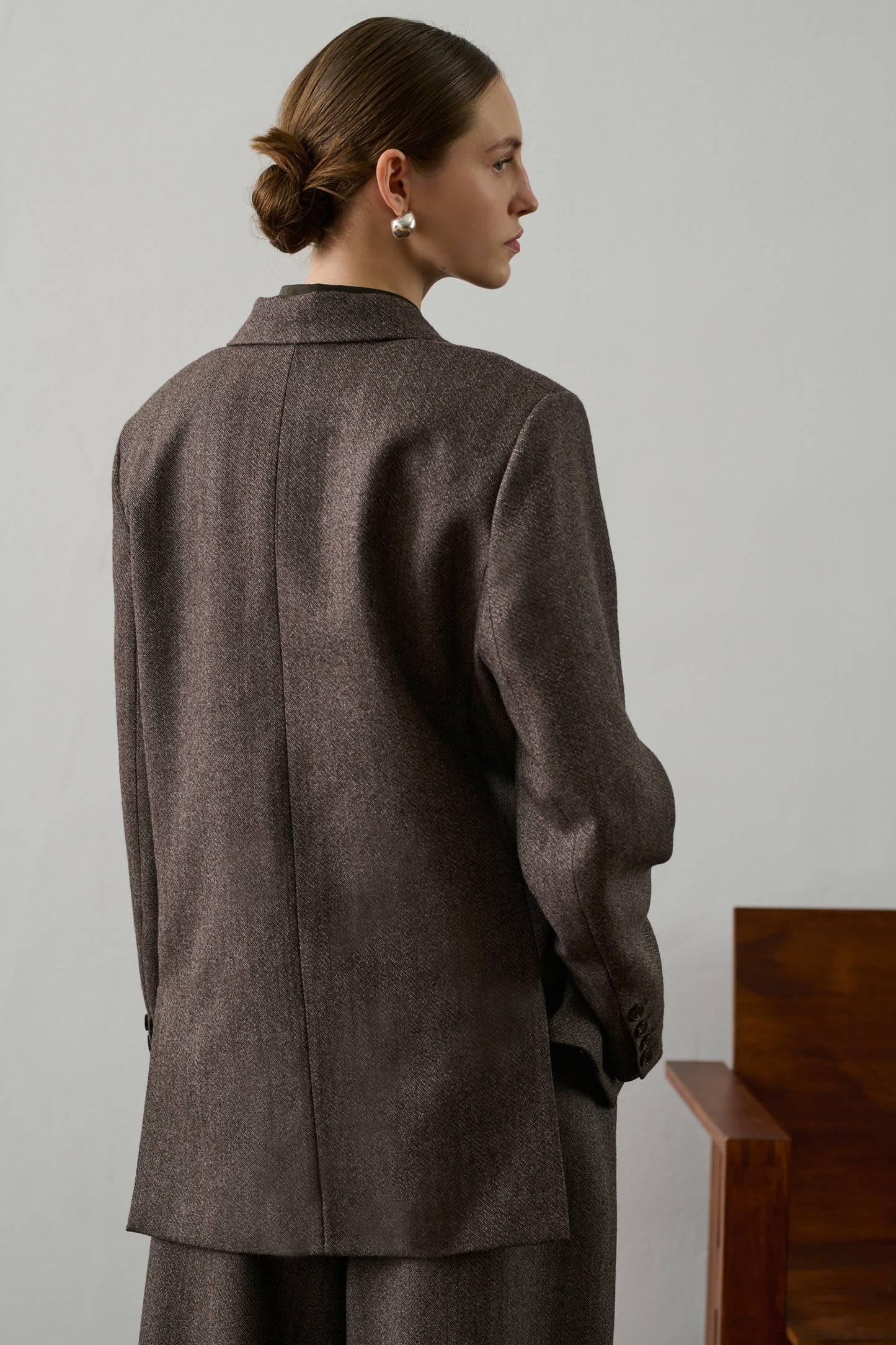 Veste Dune - Marron/Écru - Laine - Femme