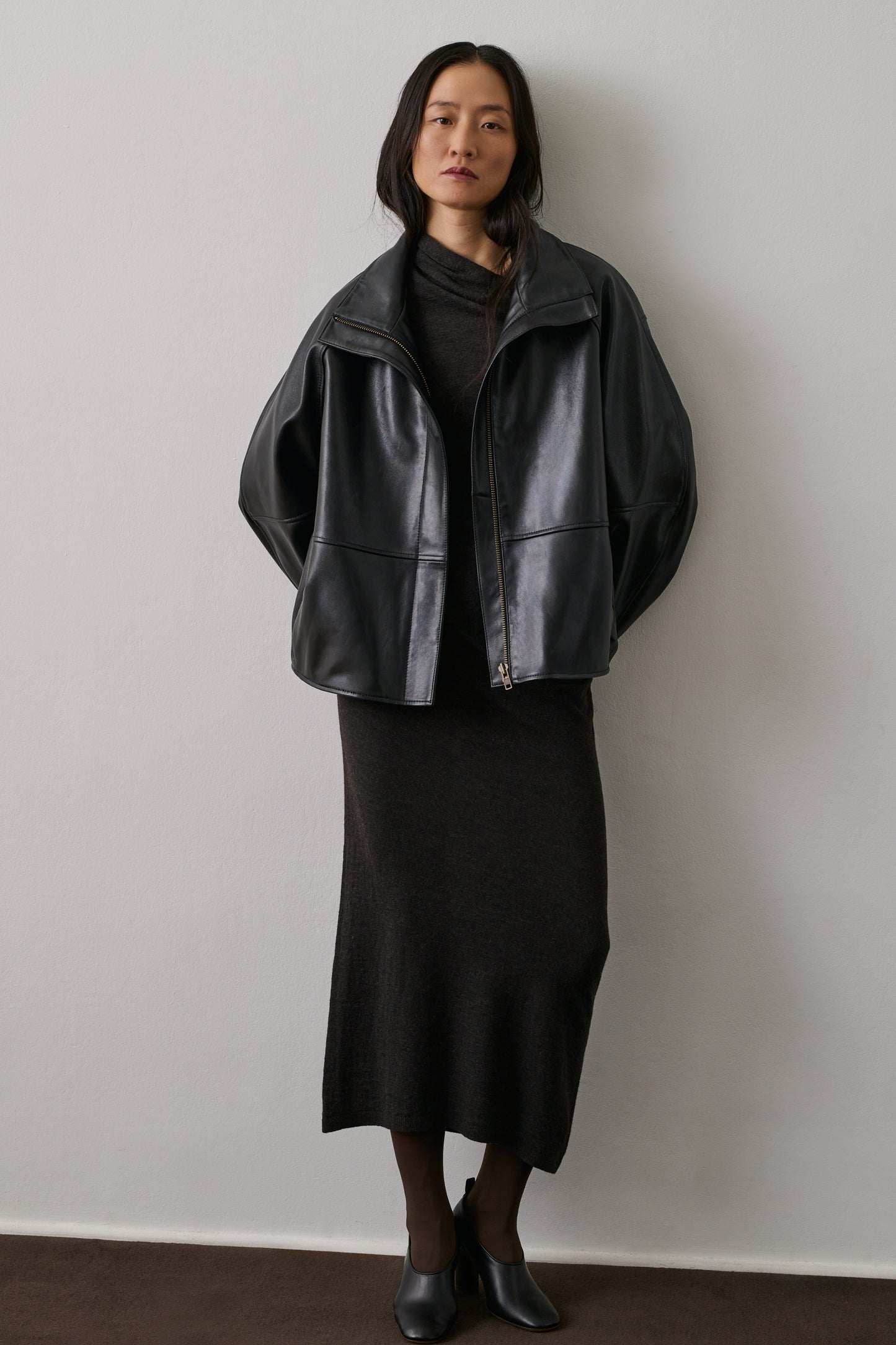 Veste Gamma - Noir - Cuir - Femme