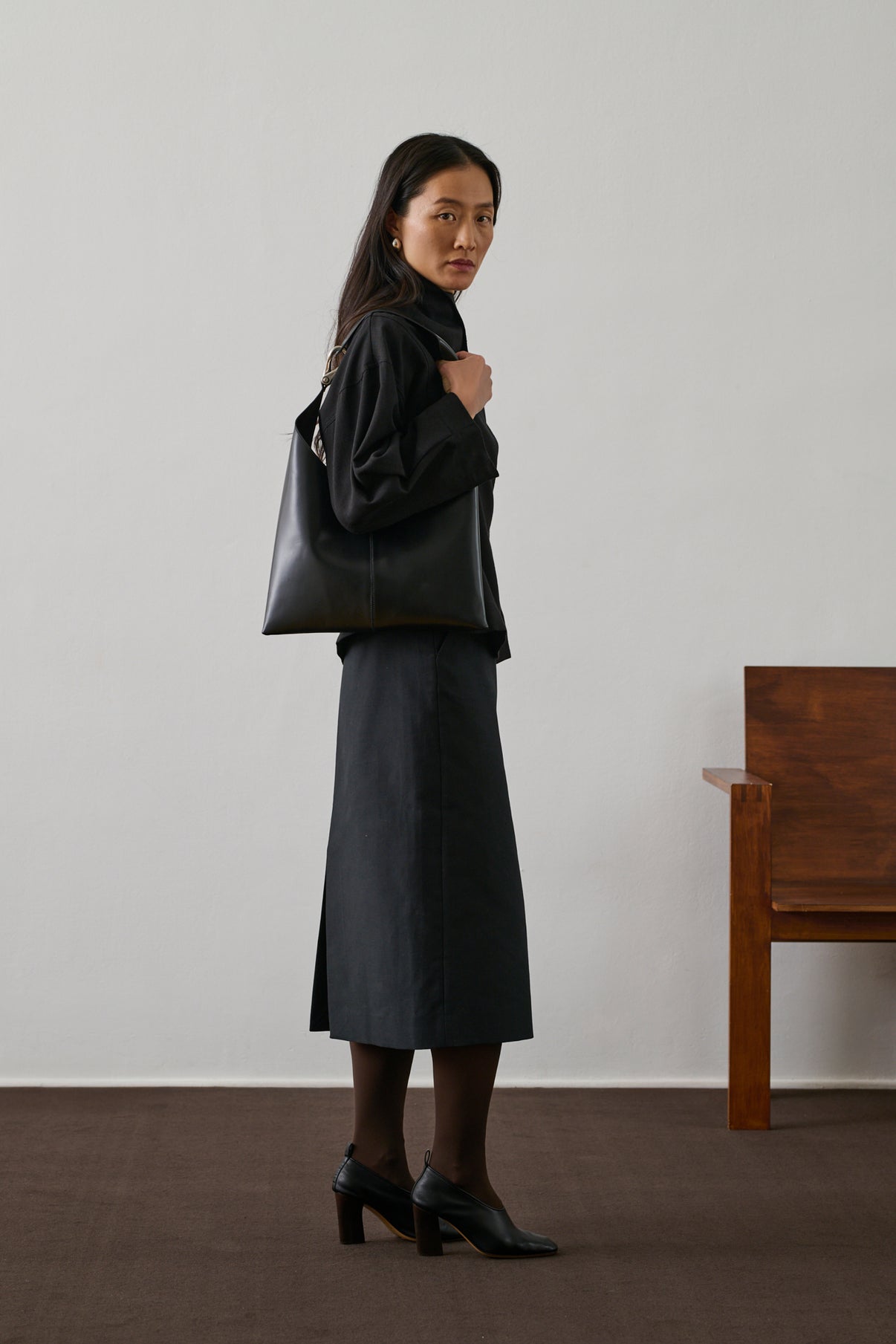 Sac Cosima Mini - Noir - Cuir - Femme vue 3