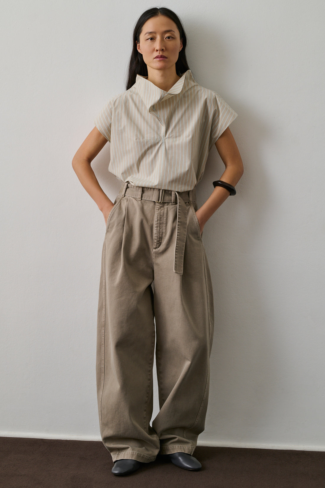 Jean Gaby - Gris/Beige - Coton - Femme