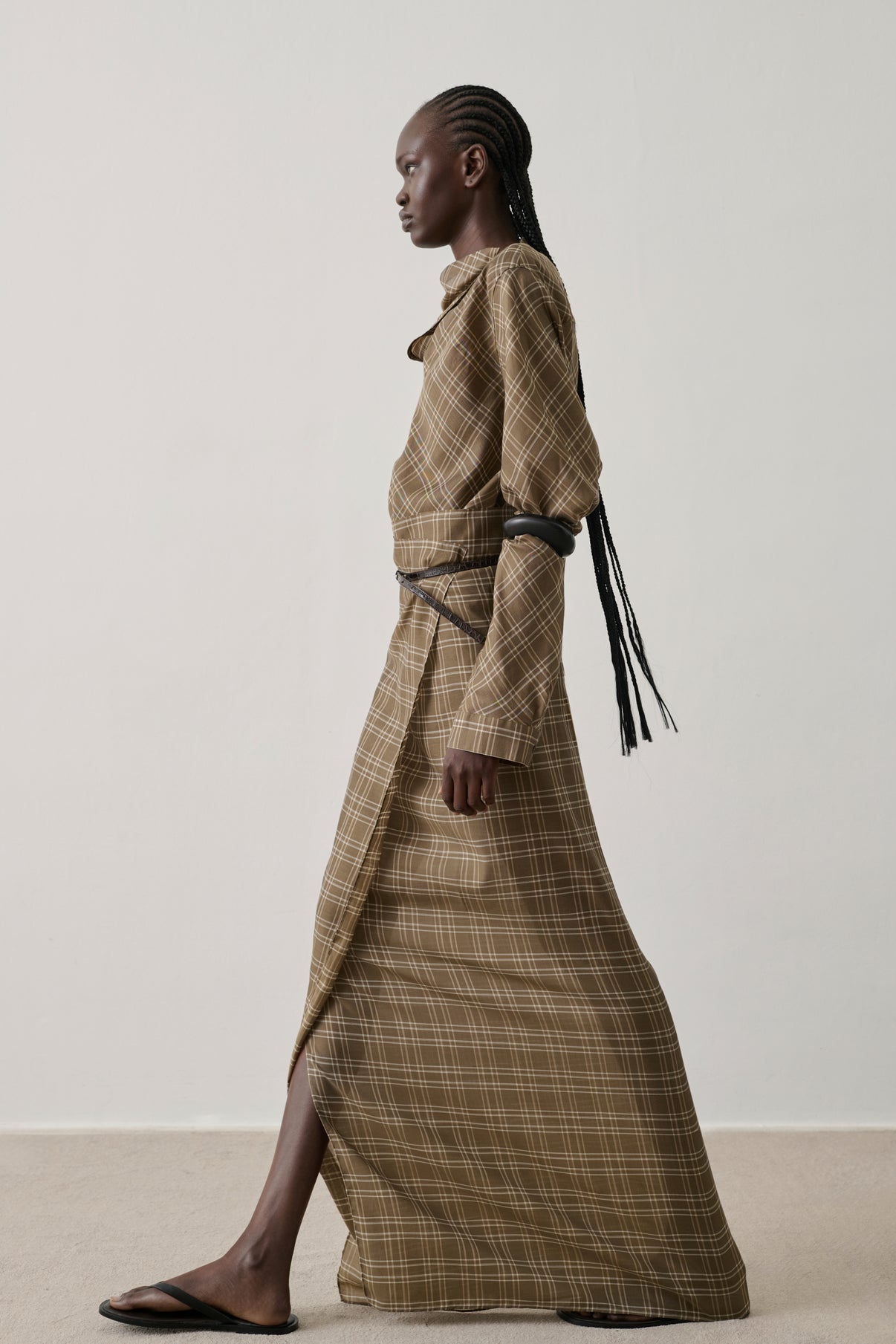 Foulard Sky - Marron Glacé/Écru - Coton - Femme vue 2