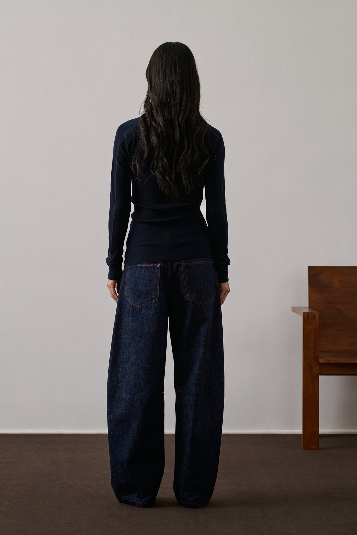 Tee-Shirt Gustave - Deep Navy - Laine - Femme vue 4