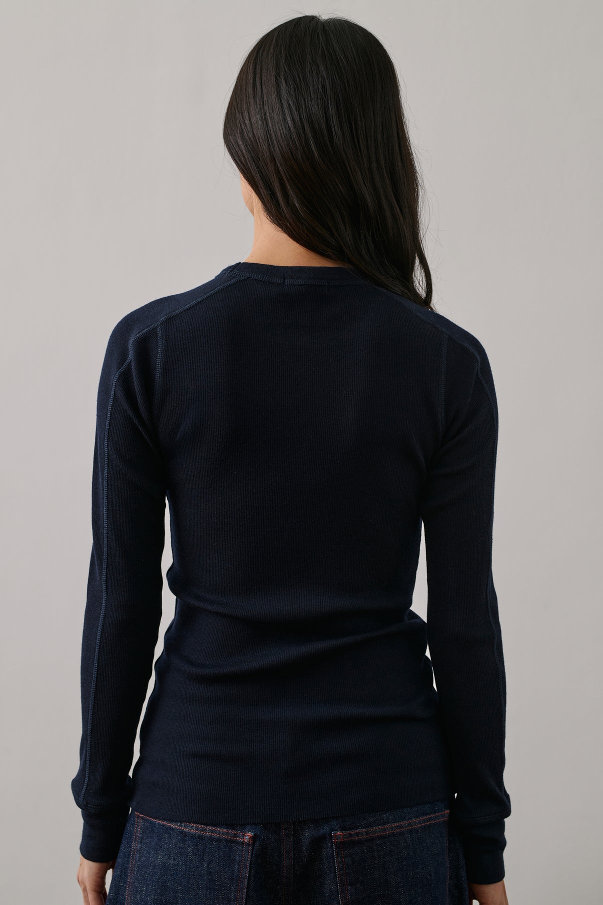 Tee-Shirt Gustave - Deep Navy - Laine - Femme vue 2