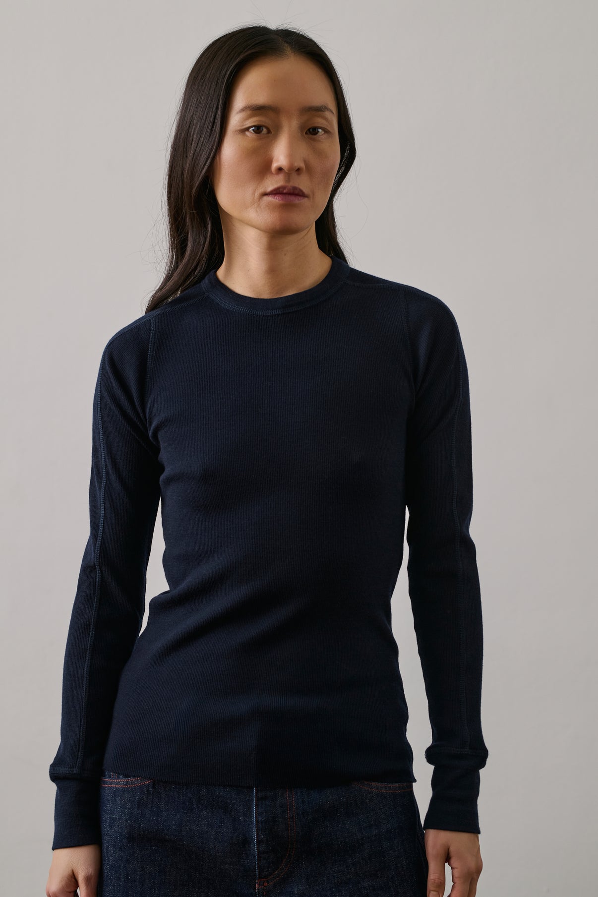 Tee-Shirt Gustave - Deep Navy - Laine - Femme vue 1