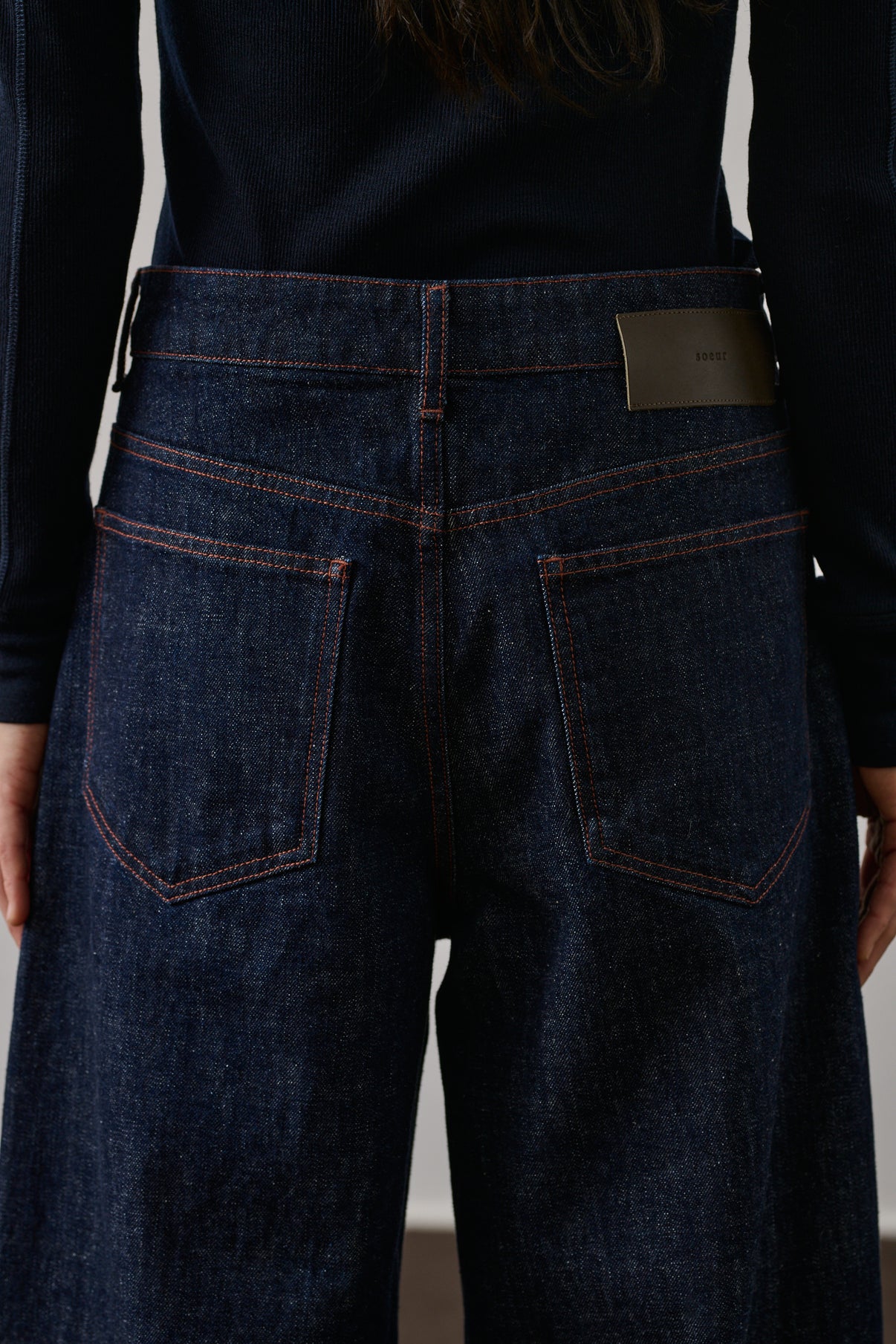 Jean Eliott - Bleu Brut - Coton - Femme vue 4