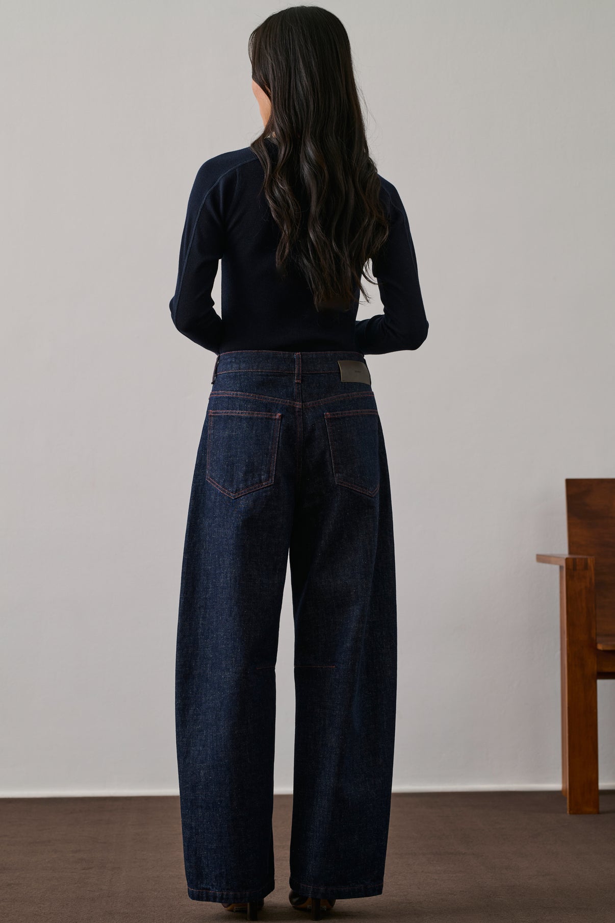 Jean Eliott - Bleu Brut - Coton - Femme vue 2