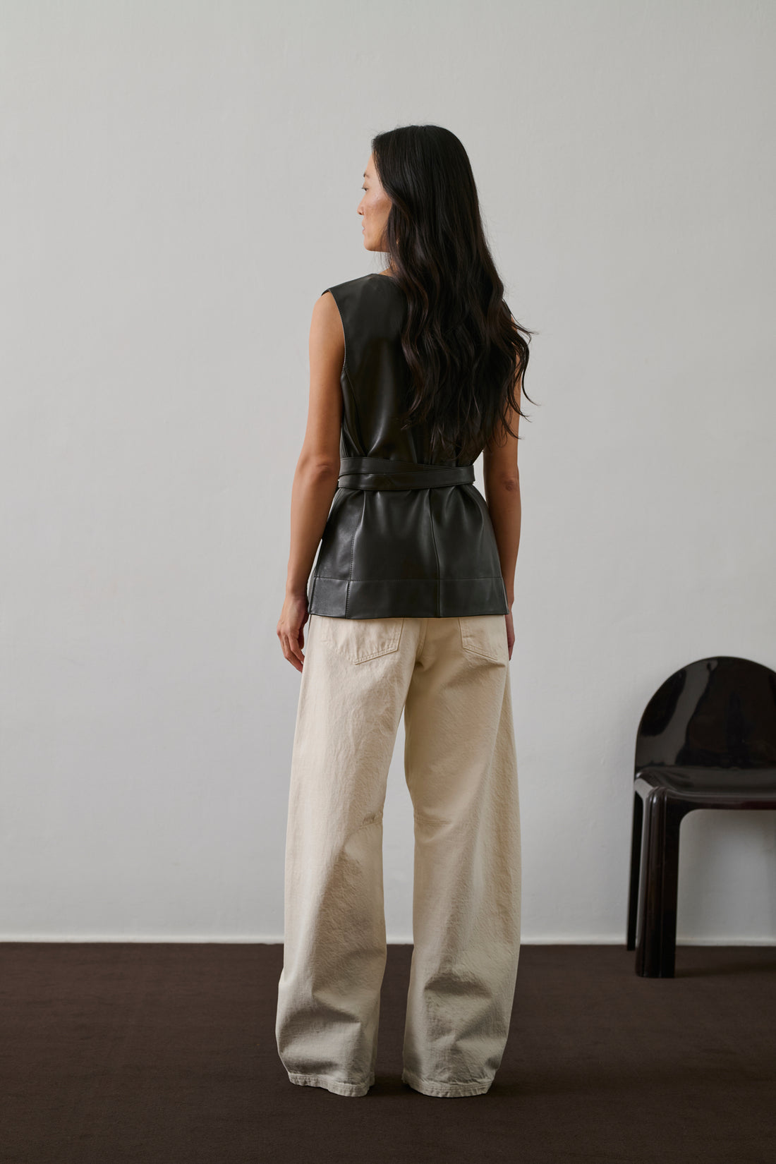 Top Chance - Marron Foncé - Cuir - Femme