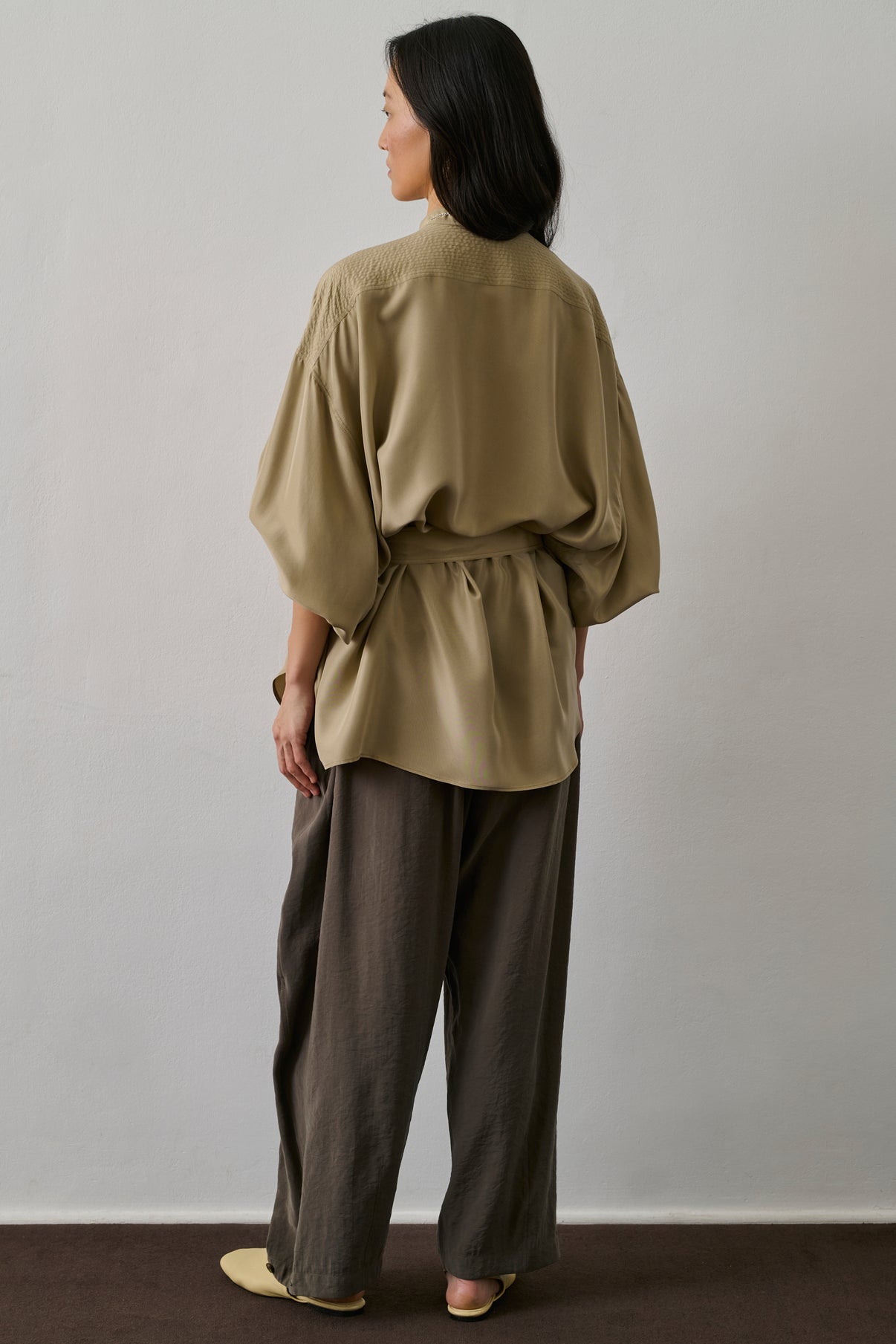 Chemise Glasgow - Beige - Soie - Femme vue 3