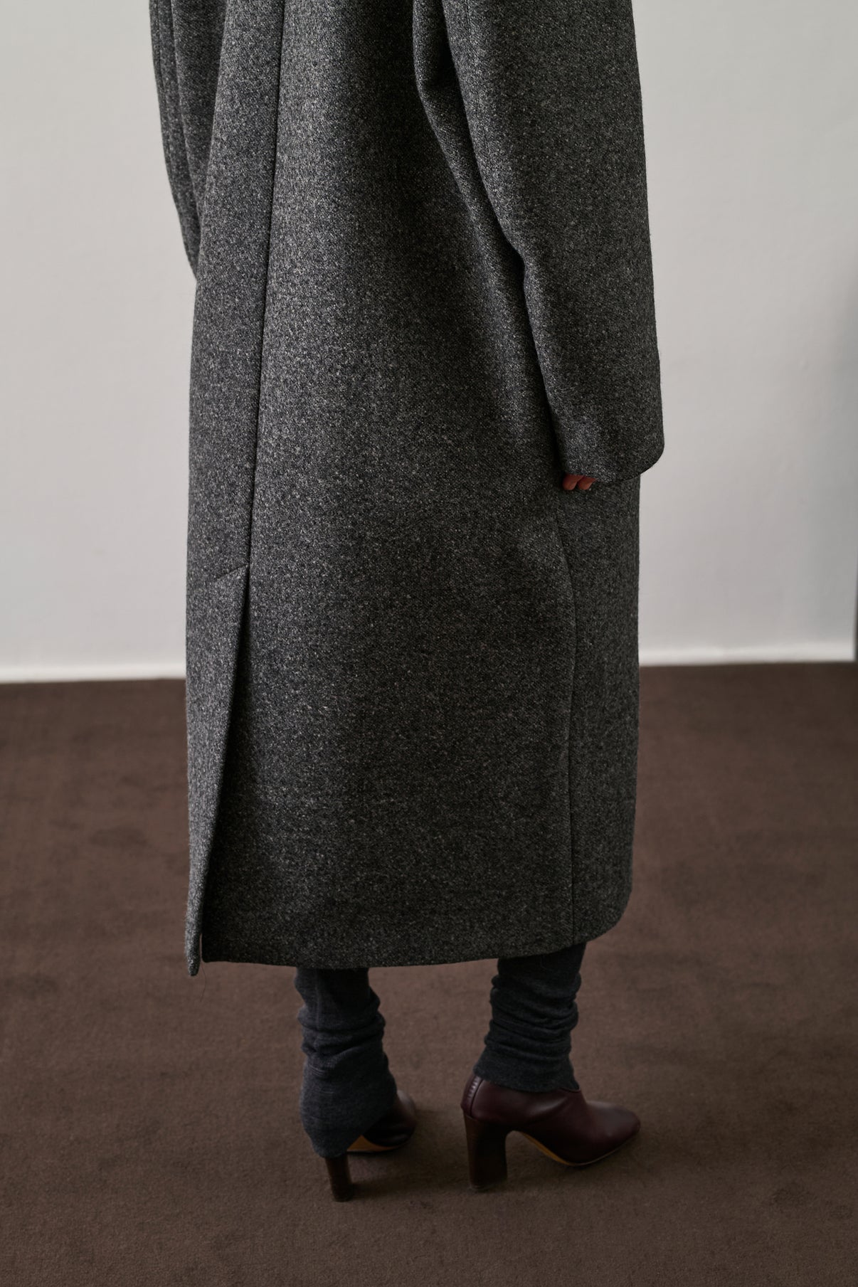 Manteau Germain - Gris Chiné - Laine - Femme vue 5