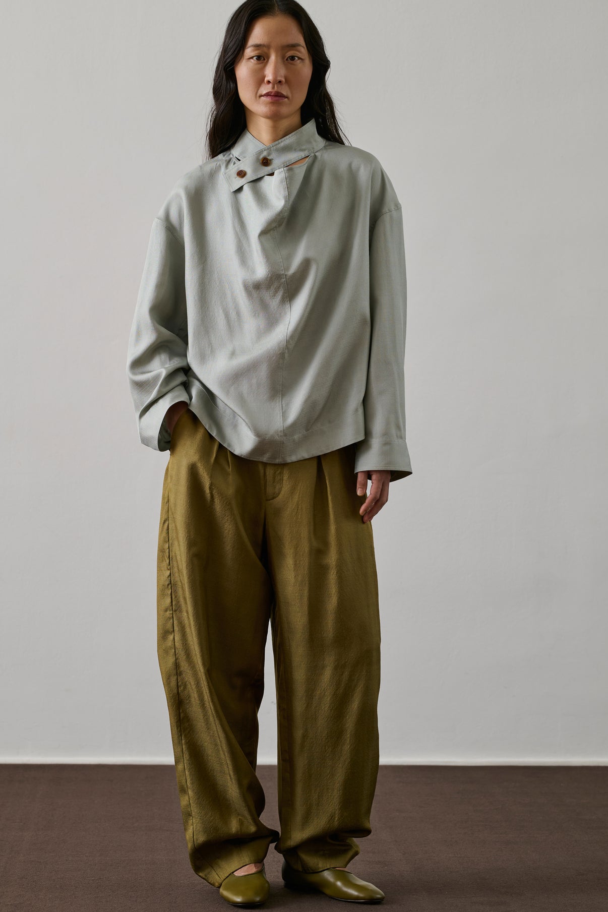 Chemise Felicite - Bleu Glacé - Soie - Femme vue 2