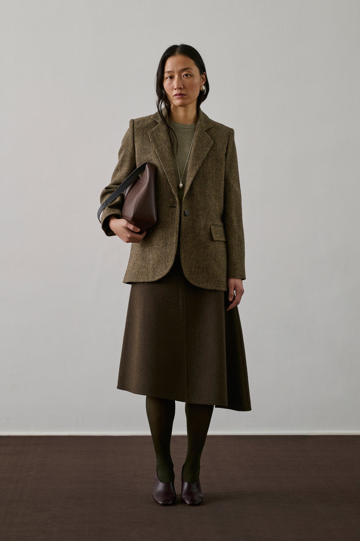 Veste Sevres - Marron/Beige - Laine - Femme vue 1