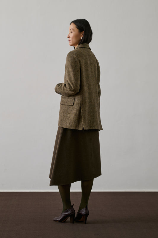 Veste Sevres - Marron/Beige - Laine - Femme