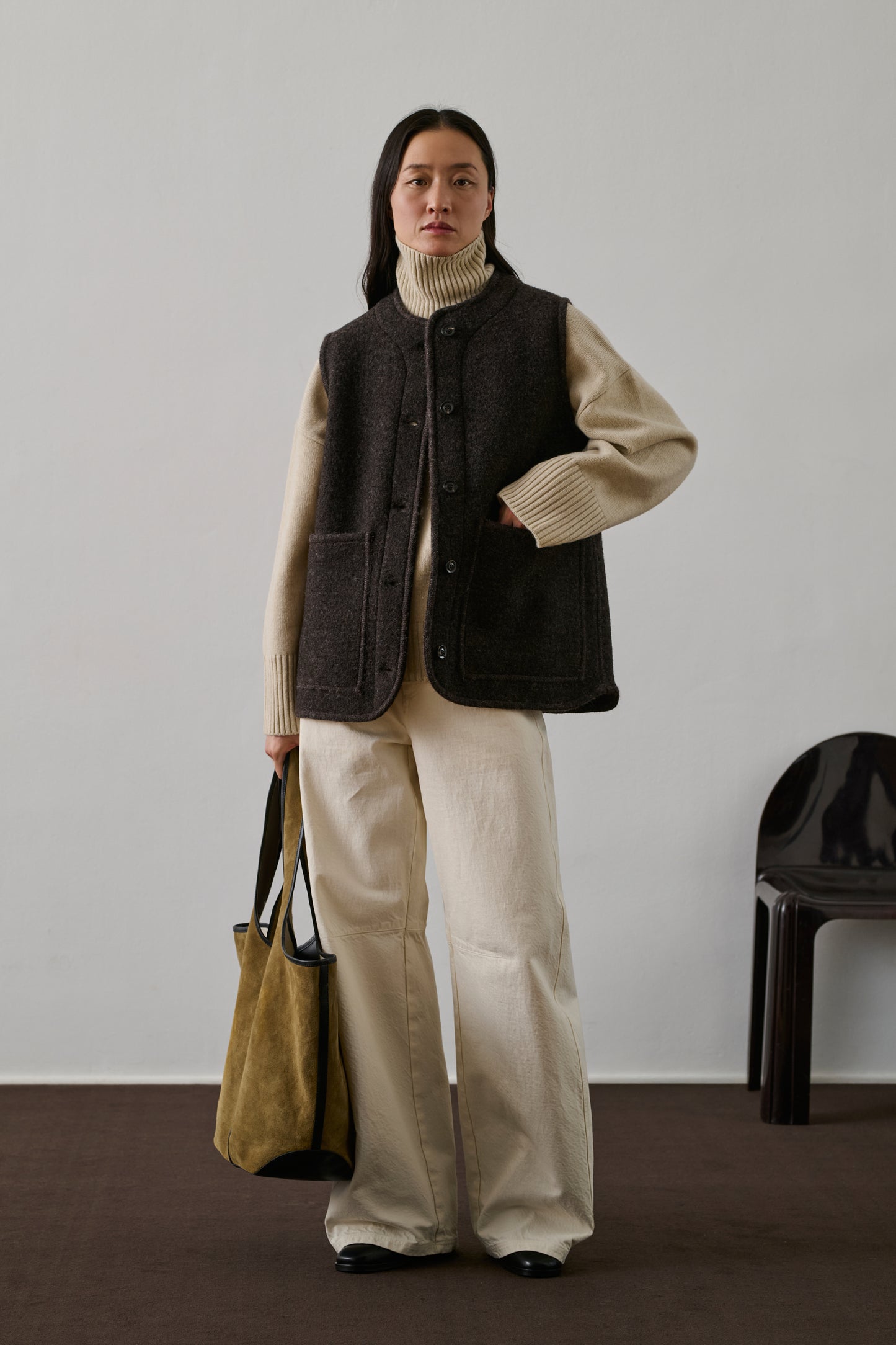 Pull William - Écru Chiné - Laine - Femme