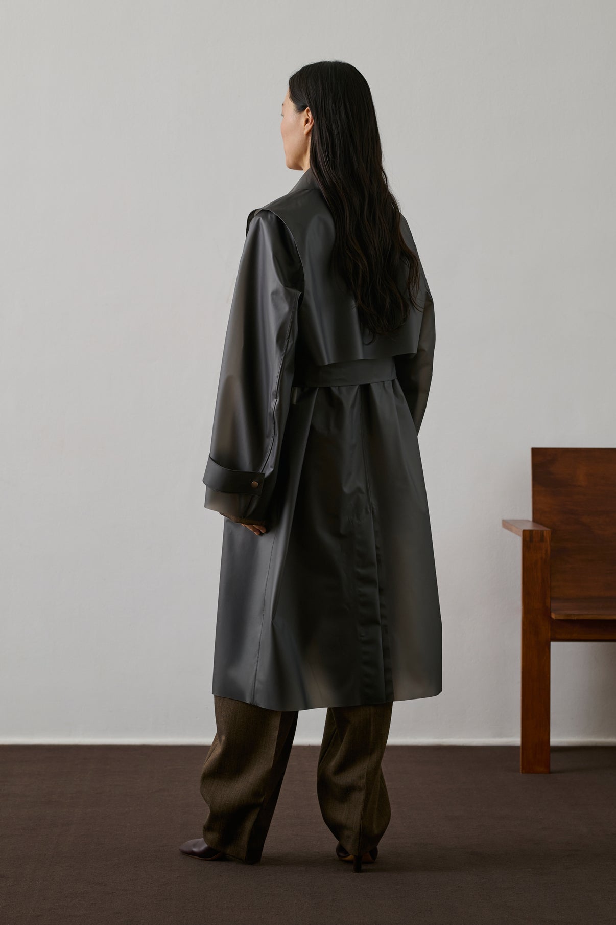 Trench Gaultier - Gris Anthracite - Femme vue 2