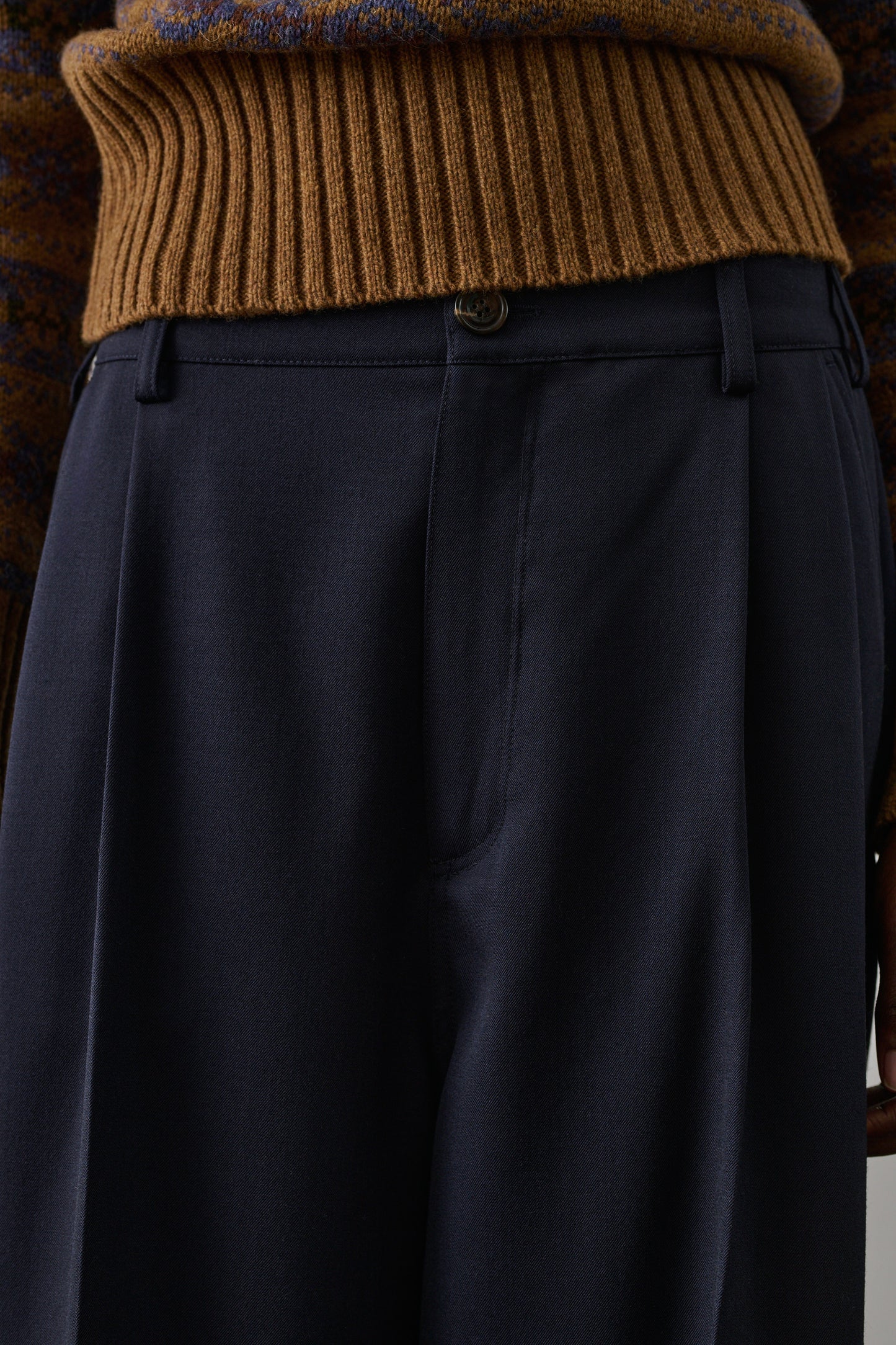 Pantalon Frejus - Bleu Nuit - Laine - Femme