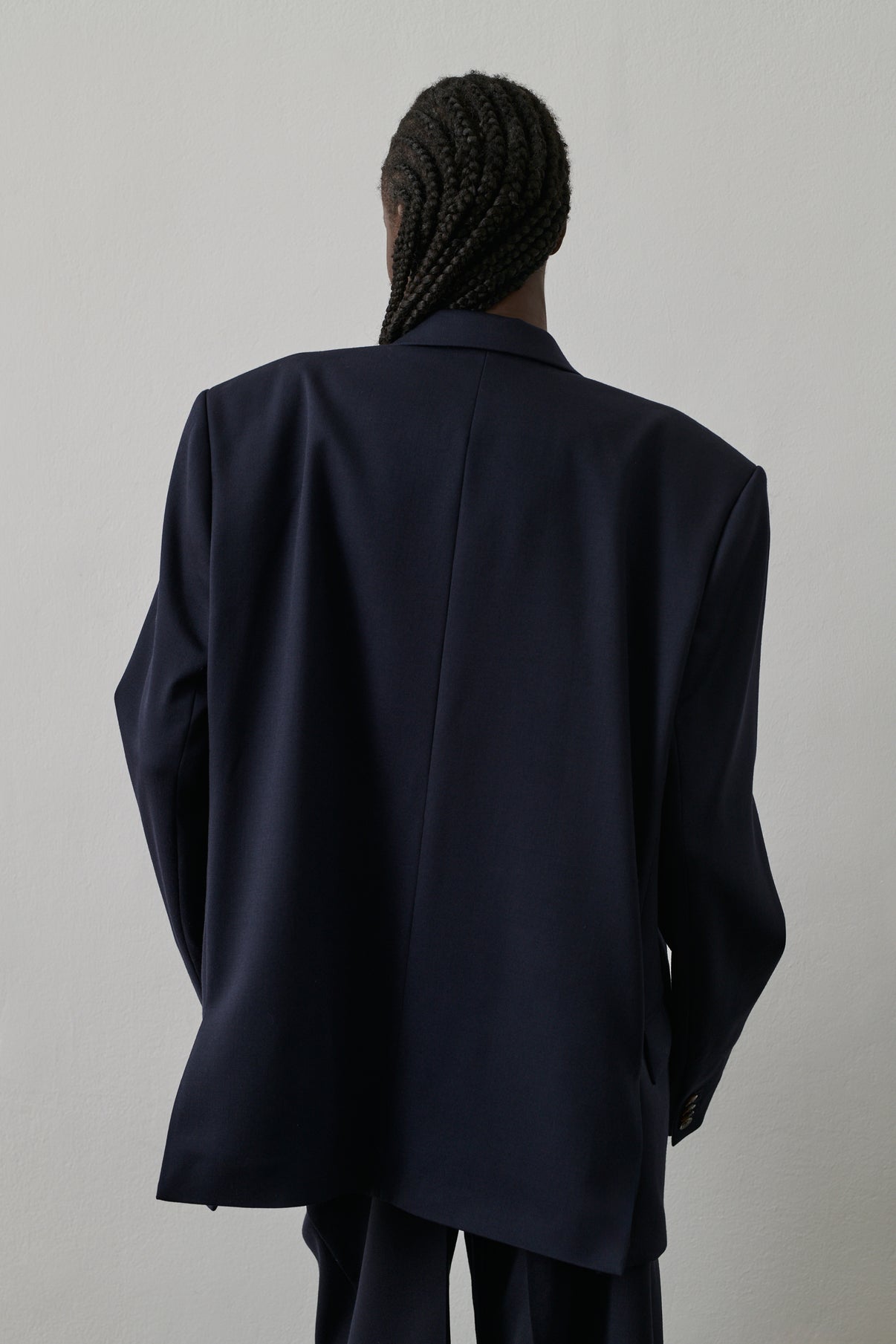 Veste Giani - Bleu Nuit - Laine - Femme vue 4