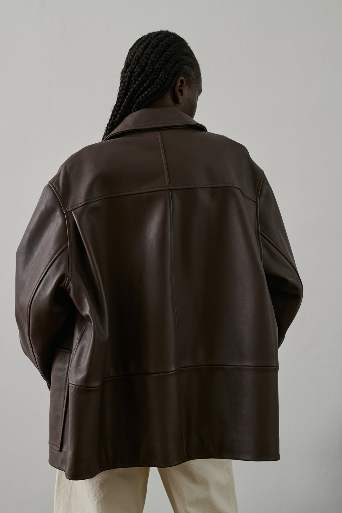 Veste Vincenzo - Taupe - Cuir - Femme