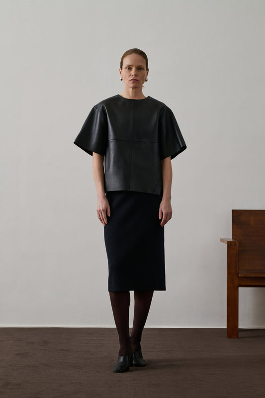 Jupe Fabia - Navy - Laine - Femme