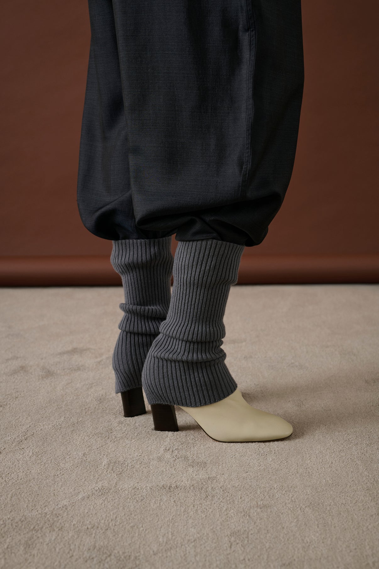 Guêtres Martha - Gris Foncé - Laine - Femme vue 1