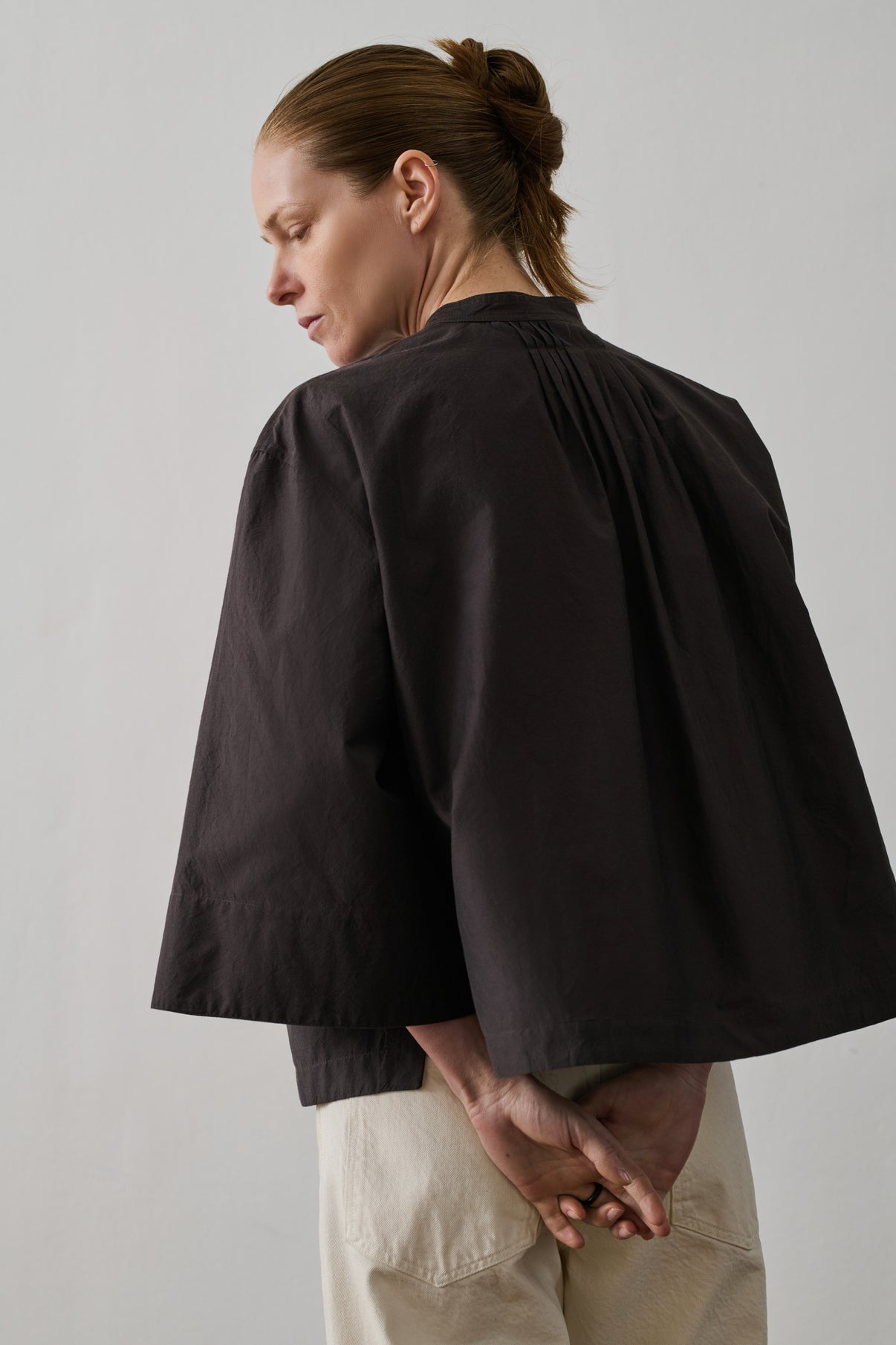 Blouse Bucarest - Café - Coton - Femme vue 4