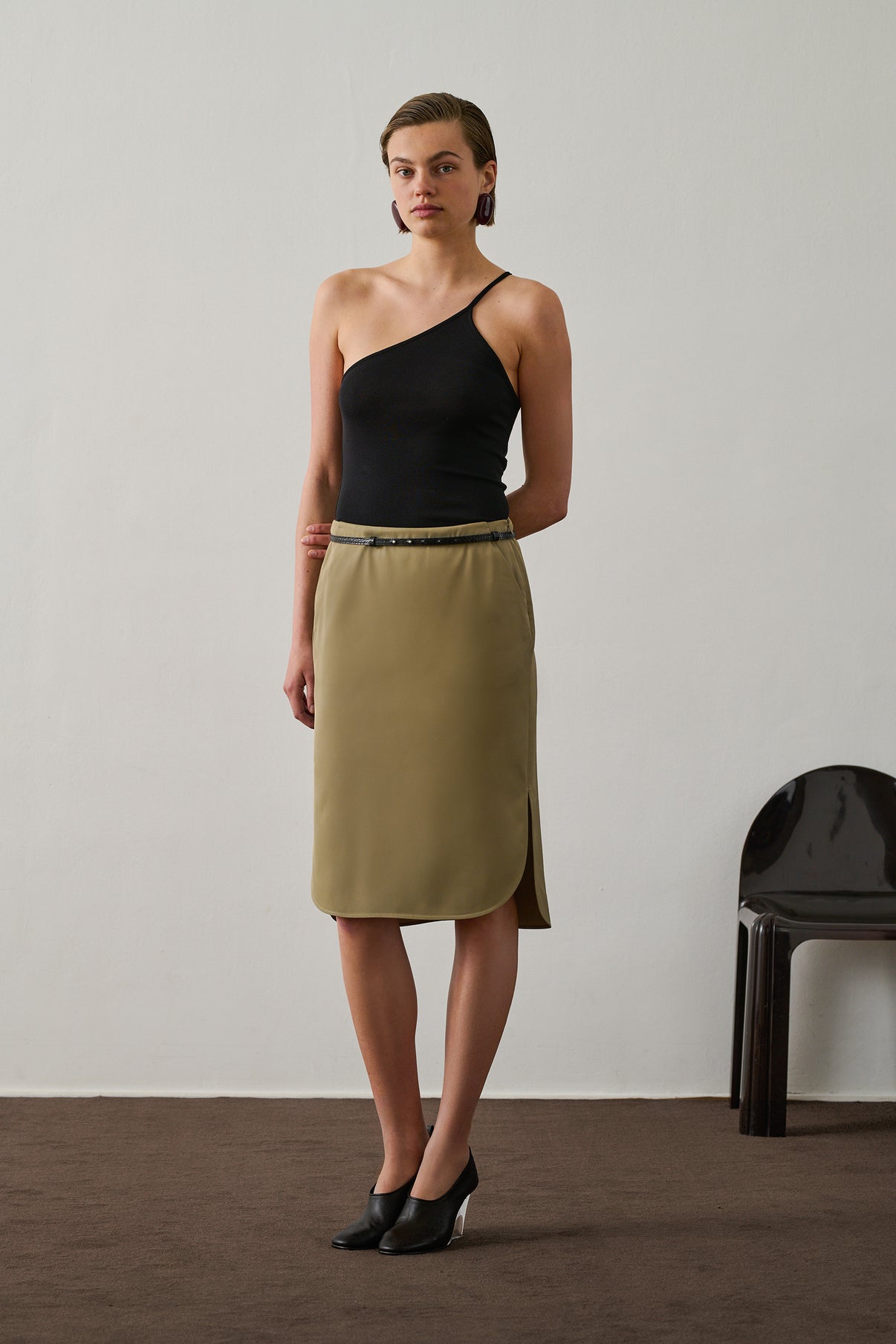 Escarpins Anika - Marron foncé - Cuir - Femme vue 3