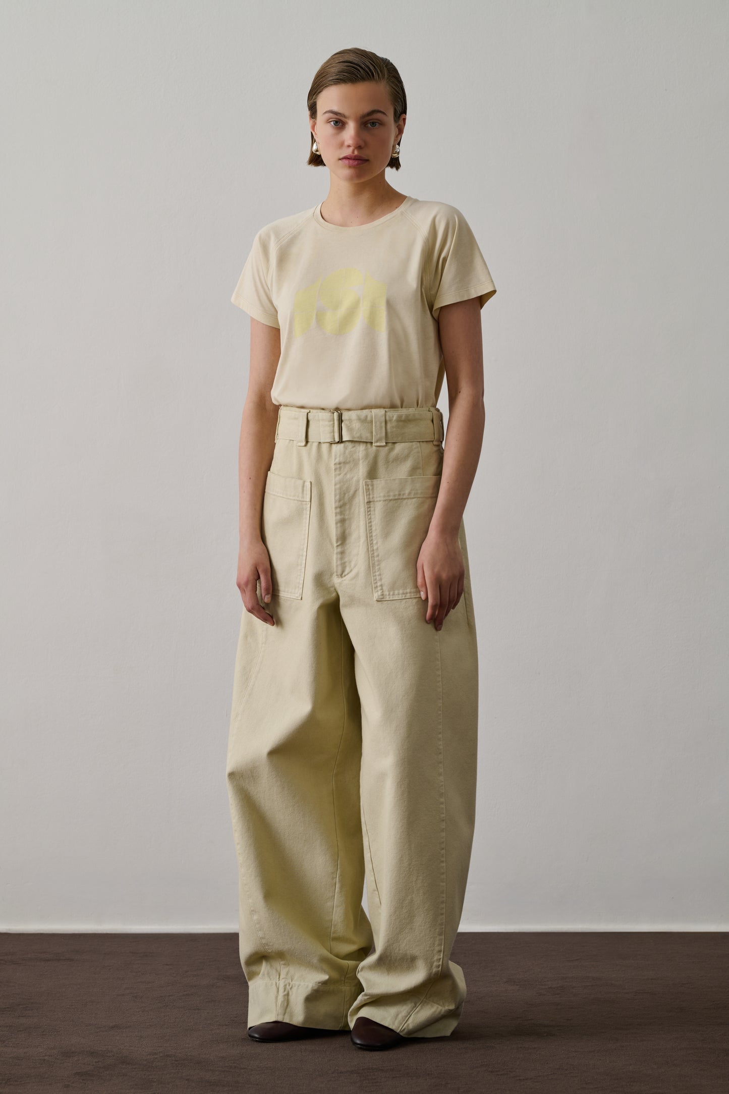 Tee-Shirt Val - Jaune Pâle - Coton - Femme