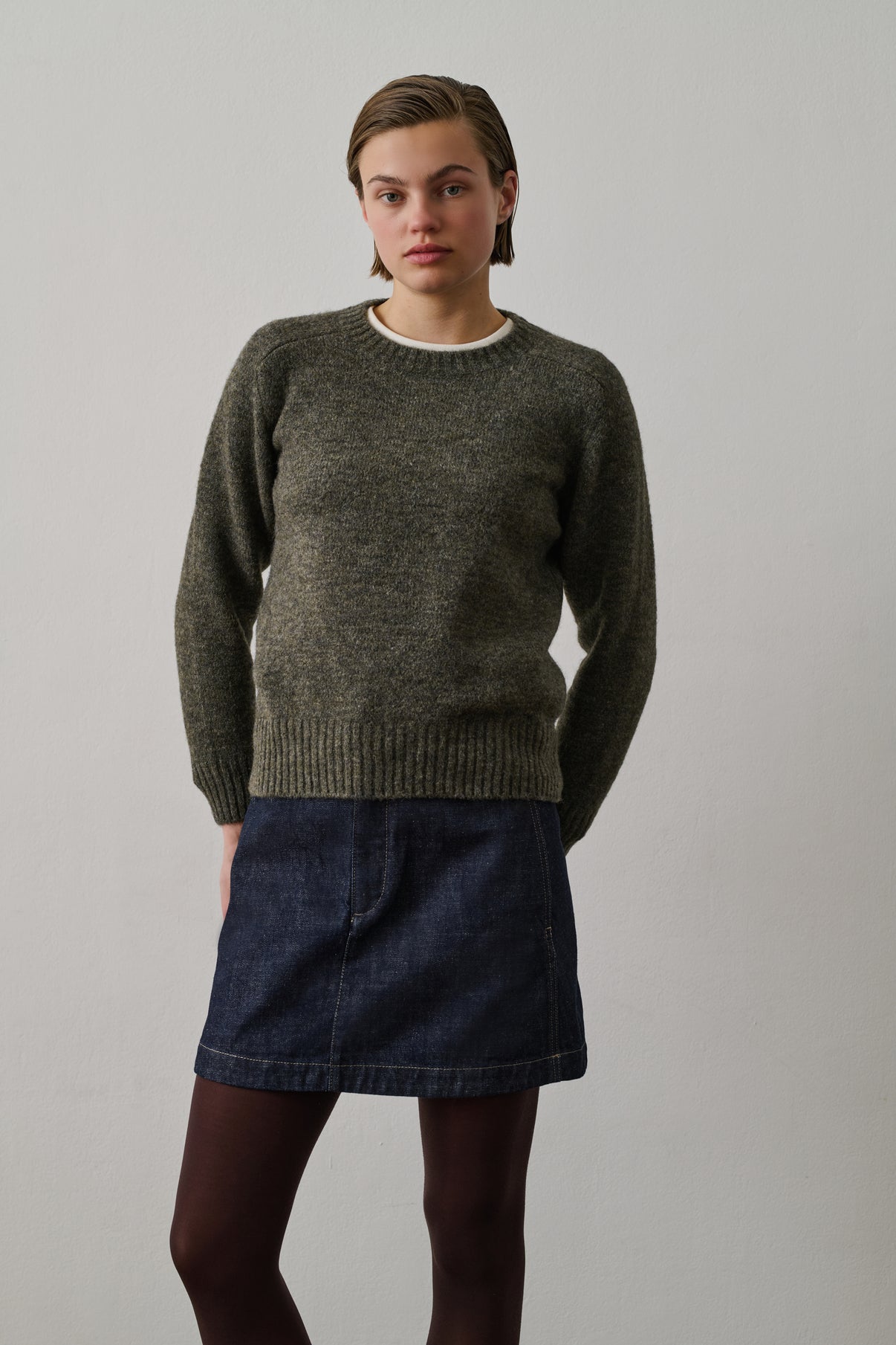 Pull Envie - Gris Chiné - Femme vue 1