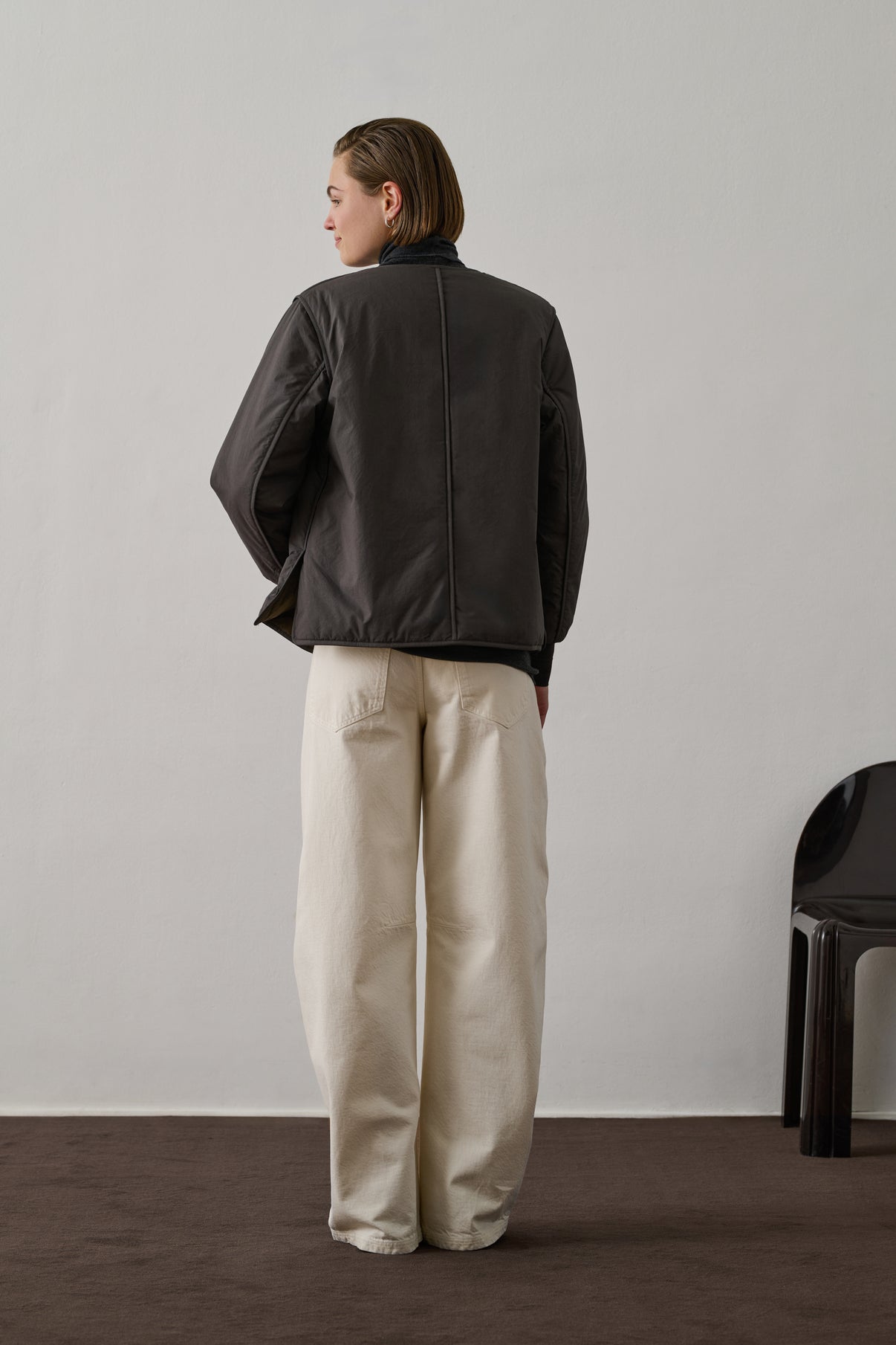 Blouson Goji - Gris Foncé - Coton - Femme vue 2